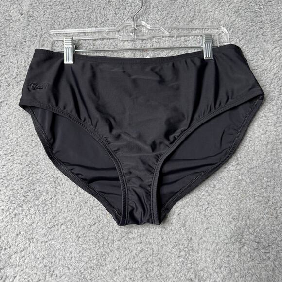 Speedo Swimsuit Bottoms Women's Size 14 Black Full Coverage Swim Bottoms - Picture 1 of 5